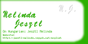 melinda jesztl business card